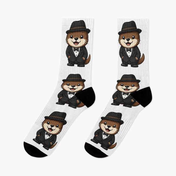 Item preview, Classy Pixel Otter – Funny Retro Animal in Tuxedo designed and sold by Icareis-Studios.