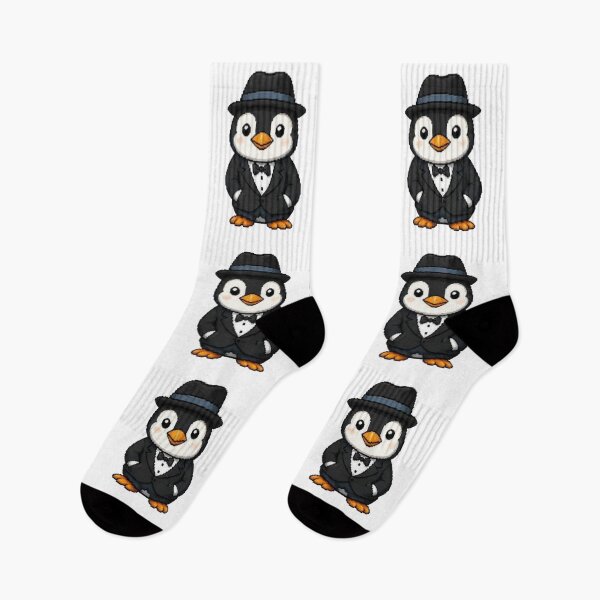 Item preview, Classy Pixel Penguin – Funny Retro Bird in Tuxedo designed and sold by Icareis-Studios.