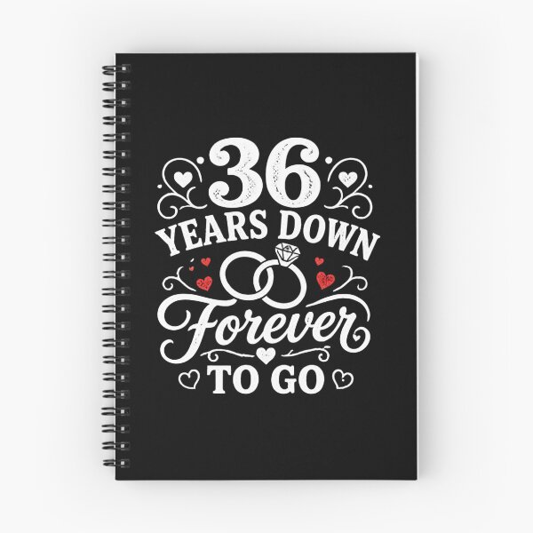 Item preview, 36 Years Down Forever To Go 36th Wedding Anniversary Gift for Couples Men Women designed and sold by Mozaic Clothes.