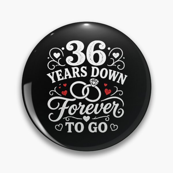Item preview, 36 Years Down Forever To Go 36th Wedding Anniversary Gift for Couples Men Women designed and sold by Mozaic Clothes.