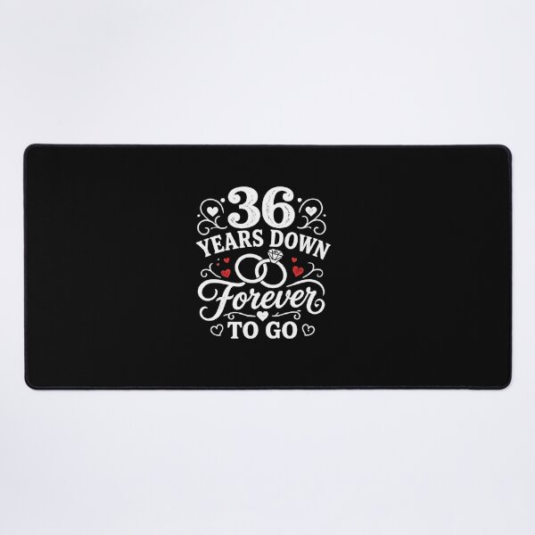 Item preview, 36 Years Down Forever To Go 36th Wedding Anniversary Gift for Couples Men Women designed and sold by Mozaic Clothes.