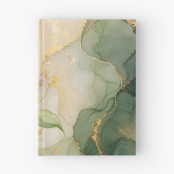 Item preview, Elegant Sage Green and Gold Floral Abstract designed and sold by AneissPiaf.