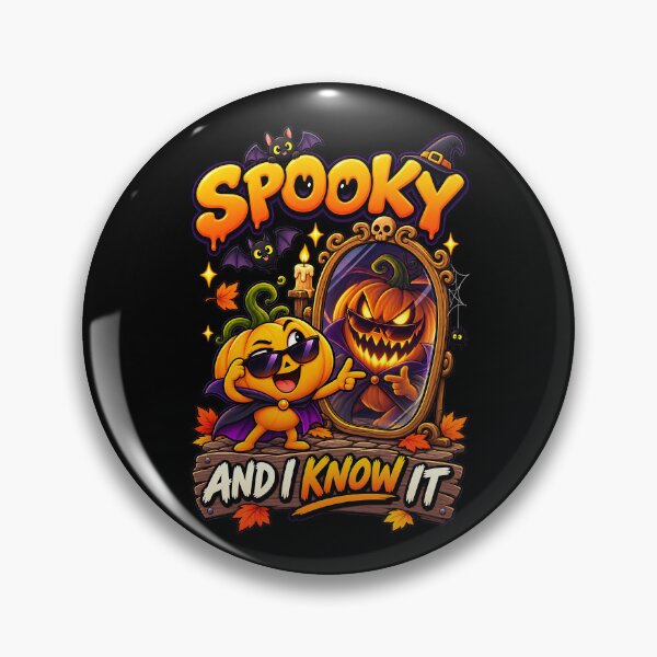 Item preview, Spooky and I Know It , Funny Halloween Pumpkin designed and sold by Yomere.