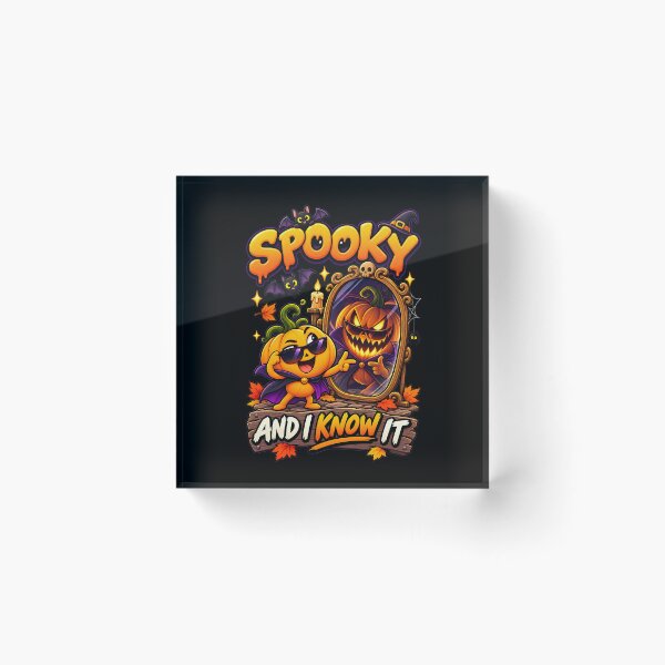 Item preview, Spooky and I Know It , Funny Halloween Pumpkin designed and sold by Yomere.