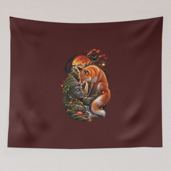 Item preview, Fox and Buddha – Peaceful Soul, Wild Heart designed and sold by ujjawal.