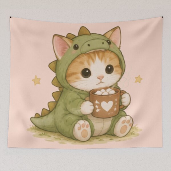 Item preview, Cute Dino Kitten designed and sold by MellowMunchkins.