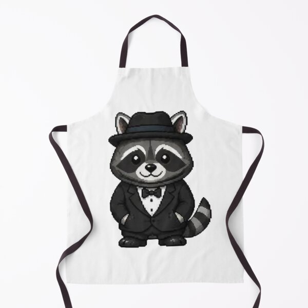 Item preview, Classy Pixel Raccoon – Funny Retro Animal in Tuxedo designed and sold by Icareis-Studios.