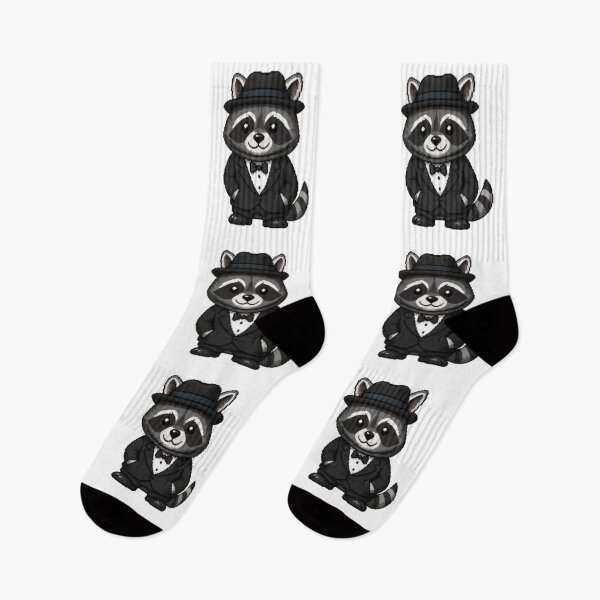 Item preview, Classy Pixel Raccoon – Funny Retro Animal in Tuxedo designed and sold by Icareis-Studios.