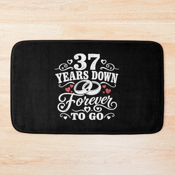 Item preview, 37 Years Down Forever To Go 37th Wedding Anniversary Gift for Couples Men Women designed and sold by Mozaic Clothes.