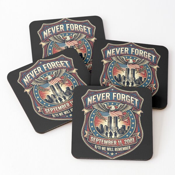 Item preview, Vintage Never Forget  September 11 Patriot Day American Flag Eagle Memorial designed and sold by Vermanartist.
