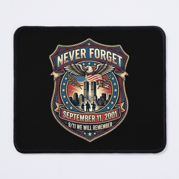 Item preview, Vintage Never Forget  September 11 Patriot Day American Flag Eagle Memorial designed and sold by Vermanartist.