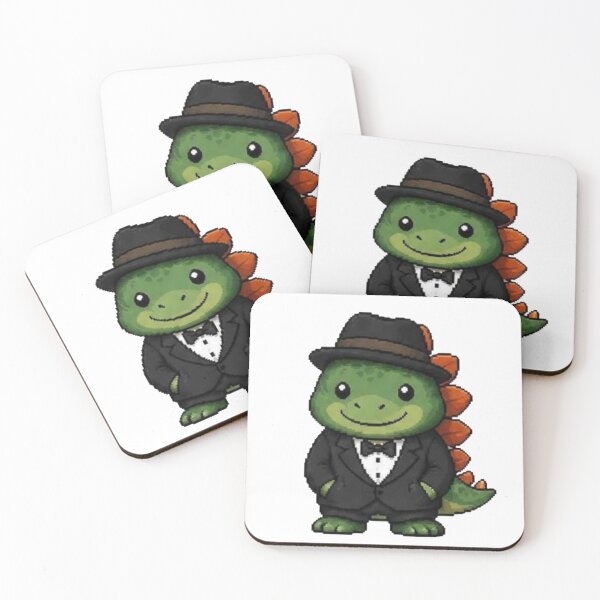 Item preview, Classy Pixel Stegosaurus – Funny Retro Dinosaur in Tuxedo designed and sold by Icareis-Studios.