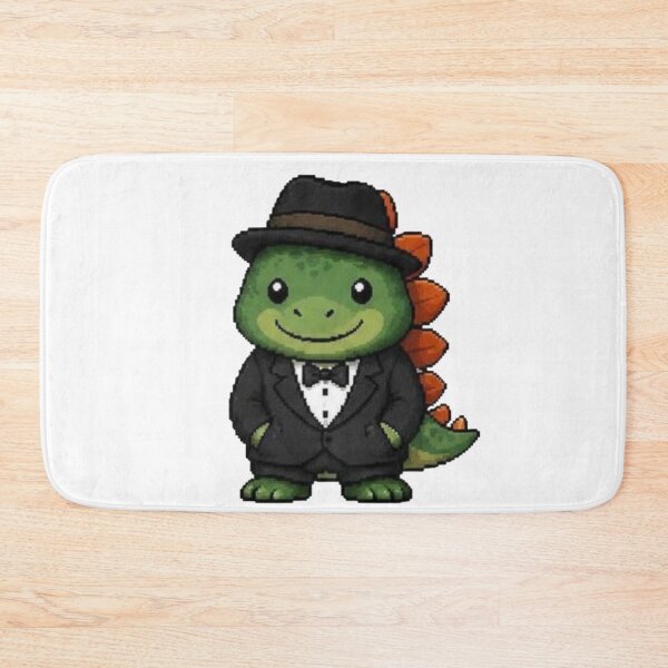 Item preview, Classy Pixel Stegosaurus – Funny Retro Dinosaur in Tuxedo designed and sold by Icareis-Studios.