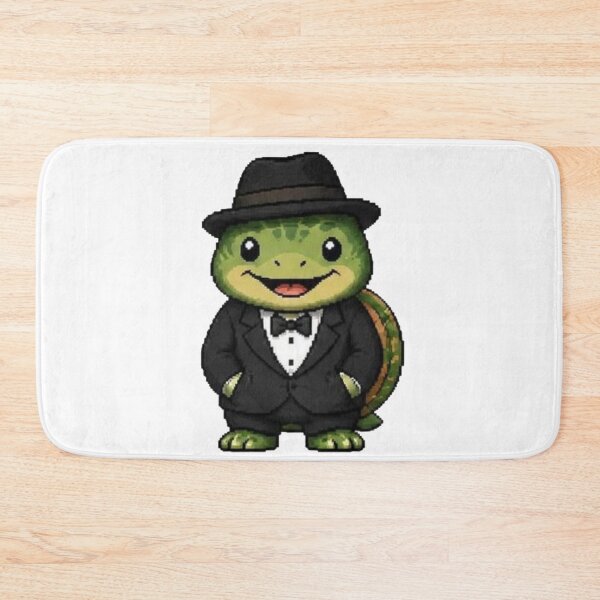 Item preview, Classy Pixel Turtle – Funny Retro Animal in Tuxedo designed and sold by Icareis-Studios.