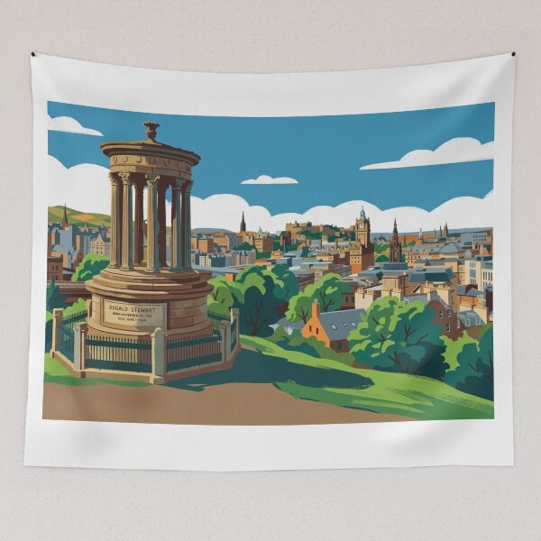 Item preview, Calton Hill Edinburgh Skyline designed and sold by S-and-W-4ever.