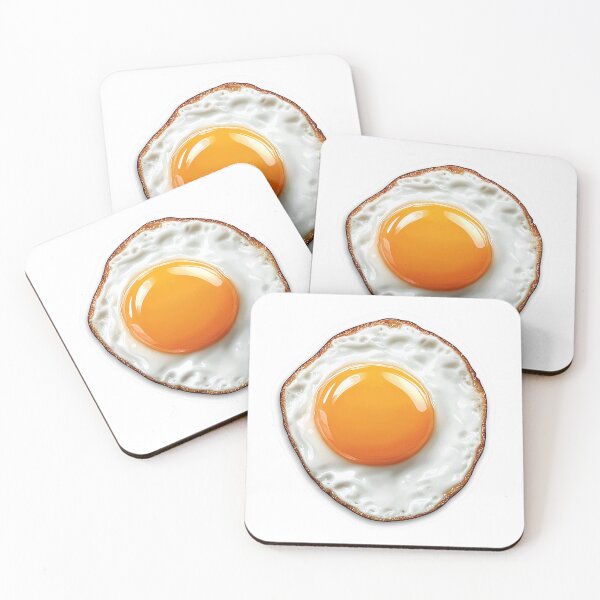 Item preview, Diseño divertido y realista de comida para el desayuno: huevo frito designed and sold by Liseri.