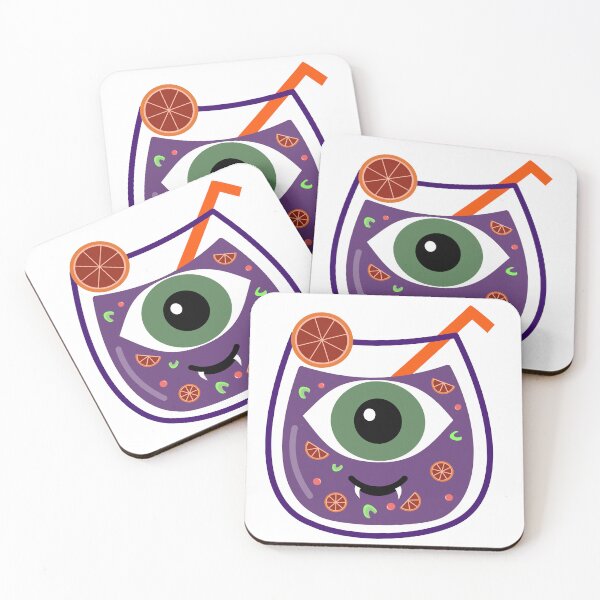 Item preview, Spooky Eyeball Monster Cocktail Cute Halloween Drink designed and sold by Tanapan2529.