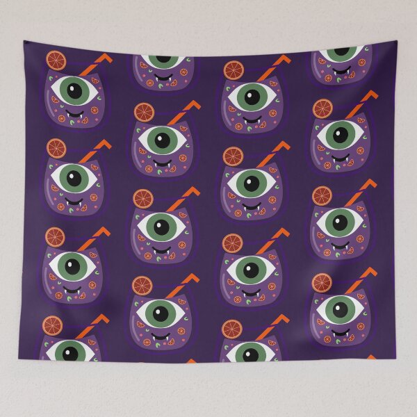Item preview, Spooky Eyeball Monster Cocktail Cute Halloween Drink designed and sold by Tanapan2529.