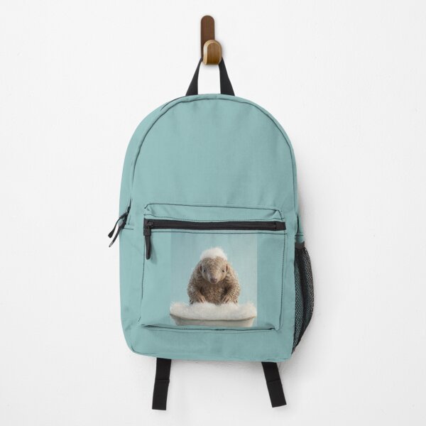 Item preview, Baby Pangolin Bubble Bath Cute Nursery Bathroom Wall Art designed and sold by LazyOwlStore.