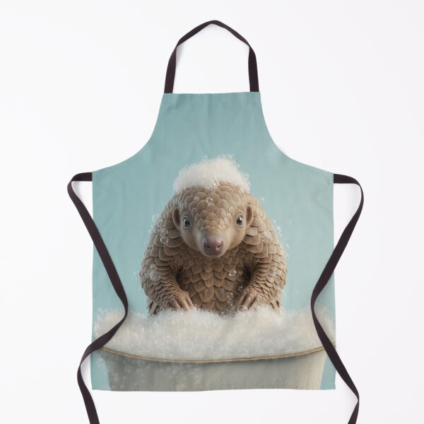 Item preview, Baby Pangolin Bubble Bath Cute Nursery Bathroom Wall Art designed and sold by LazyOwlStore.