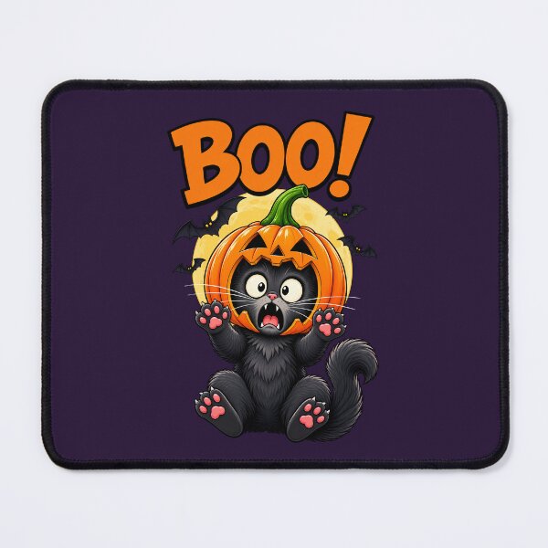 Item preview, Boo! Scared Black Cat in a Halloween Pumpkin designed and sold by Infinitee8hirts.