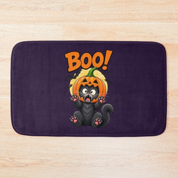 Item preview, Boo! Scared Black Cat in a Halloween Pumpkin designed and sold by Infinitee8hirts.