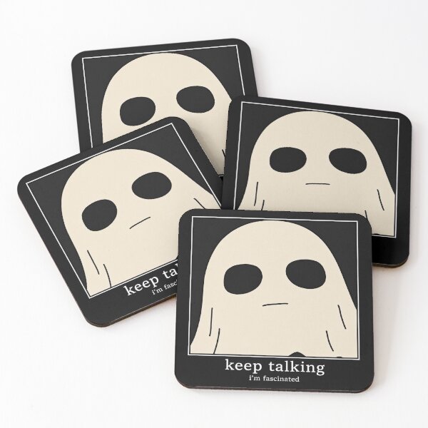 Item preview, Keep Talking I'm Fascinated Ghost Halloween designed and sold by MonkiFlipp.