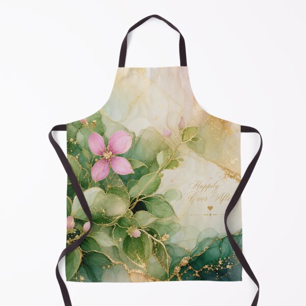 Item preview, Emerald Green Pink Floral Gold Marble Art designed and sold by AneissPiaf.