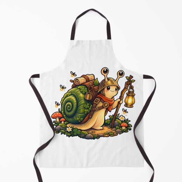 Item preview, Cozy Snail Adventurer — Magical Woodland Lantern Fantasy Sticker designed and sold by Orbit Ink.