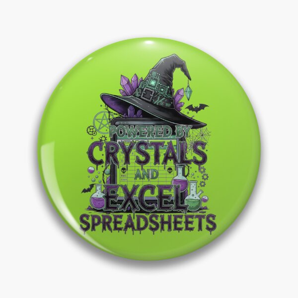 Item preview, Crystals Spreadsheet Corporate Witch Hat Graphic designed and sold by Exquisite Design Studio „Paculówka”.