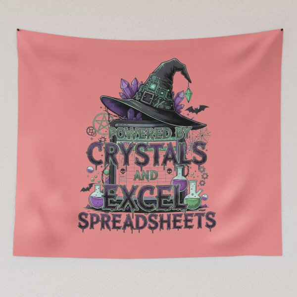 Item preview, Crystals Spreadsheet Corporate Witch Hat Graphic designed and sold by Exquisite Design Studio „Paculówka”.