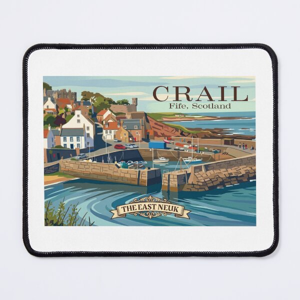 Item preview, Crail Harbour, East Neuk of Fife Scotland | Vintage Coastal Travel Poster designed and sold by S-and-W-4ever.