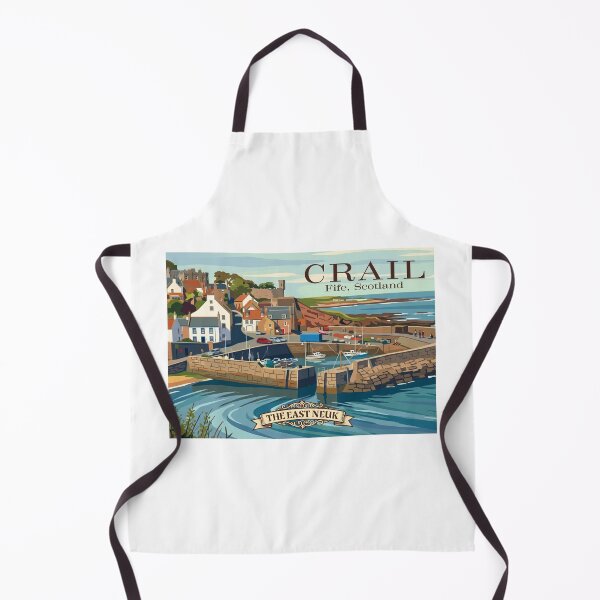 Item preview, Crail Harbour, East Neuk of Fife Scotland | Vintage Coastal Travel Poster designed and sold by S-and-W-4ever.