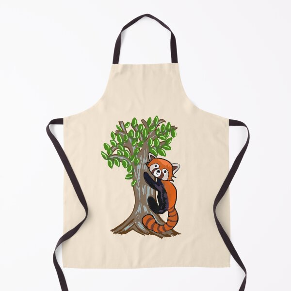 Item preview, Red panda climbing tree designed and sold by Em-colour.