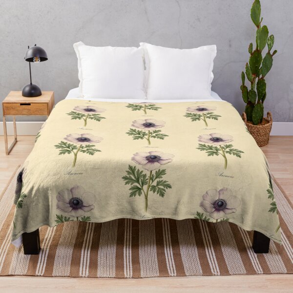 Item preview, Anemone Flower Vintage Botanical Print designed and sold by NuvoraNest.
