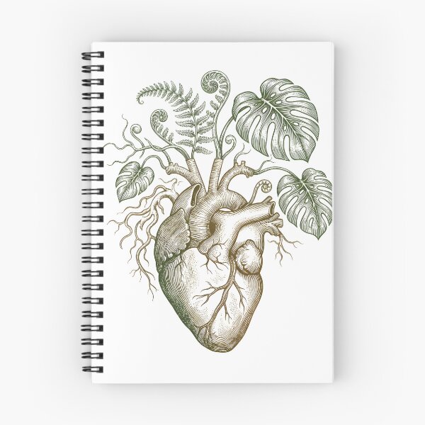 Item preview, Botanical Anatomical Heart Monstera Roots Vintage Plant Lover Art designed and sold by WorldShop17.