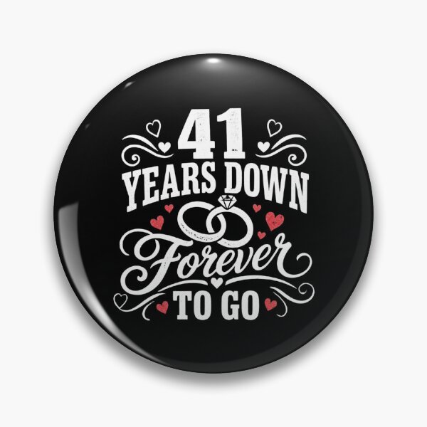 Item preview, 41 Years Down Forever To Go 41st Wedding Anniversary Gift for Couples Men Women designed and sold by Mozaic Clothes.