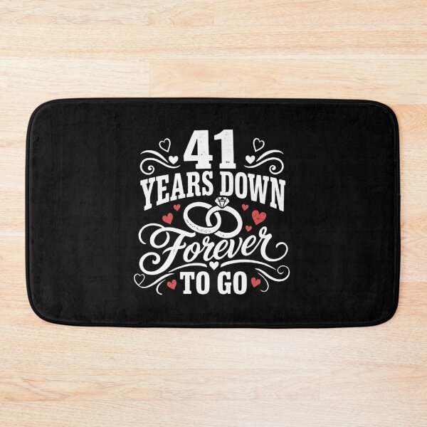 Item preview, 41 Years Down Forever To Go 41st Wedding Anniversary Gift for Couples Men Women designed and sold by Mozaic Clothes.