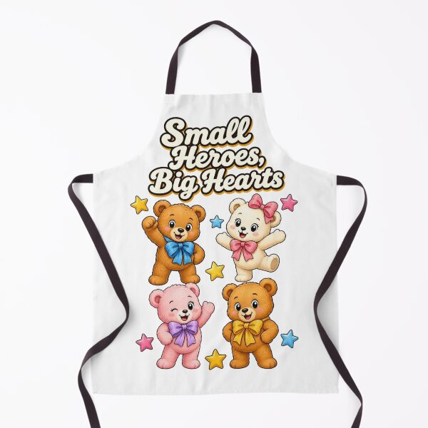 Item preview, Small Heroes, Big Hearts – Cute Bear Cubs with Bows & Stars designed and sold by Cartoon art with a purpose ❤️ Supporting Althea’s friends .
