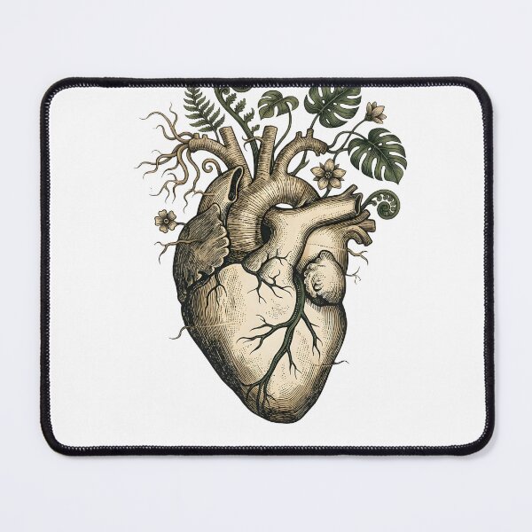 Item preview,  Botanical Anatomical Heart Monstera Roots Vintage Plant Lover Art designed and sold by WorldShop17.
