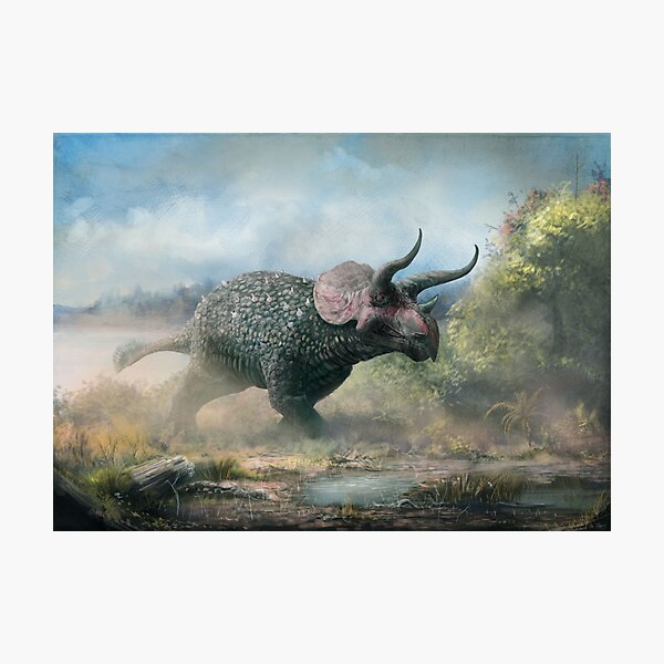 Item preview, Triceratops horridus with crazy long, curving brow horns designed and sold by Mark Witton.
