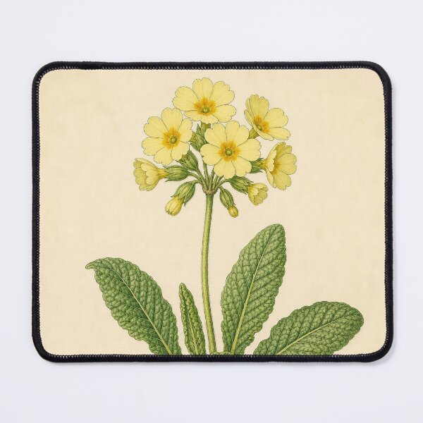 Item preview, Vintage Yellow Primrose Botanical Illustration designed and sold by NuvoraNest.