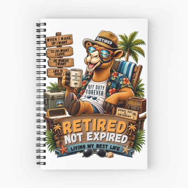 Item preview, RETIRED – HUMP DAYS ARE OVER - Funny Retirement Camel T-Shirt designed and sold by Camel & Quirk.