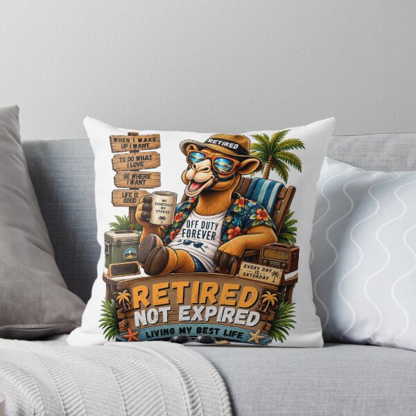 Item preview, RETIRED – HUMP DAYS ARE OVER - Funny Retirement Camel T-Shirt designed and sold by Camel & Quirk.
