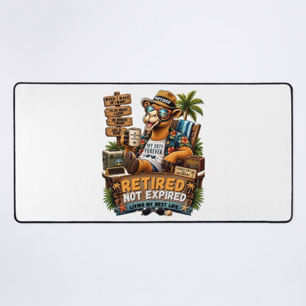 Item preview, RETIRED – HUMP DAYS ARE OVER - Funny Retirement Camel T-Shirt designed and sold by Camel & Quirk.