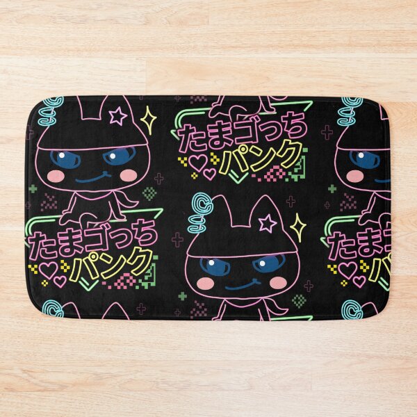 Item preview, Cyberpunk Neon Virtual pet Punk Character: Japanese Typography Sign Art designed and sold by CuteKats.