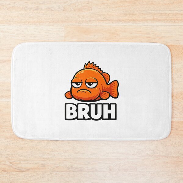 Item preview, Funny Garibaldi Fish BRUH Ocean Meme designed and sold by pick-o-print.