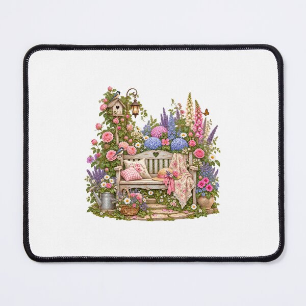 Item preview, Vintage Cottage Garden Bench designed and sold by AuudiVasustudio.
