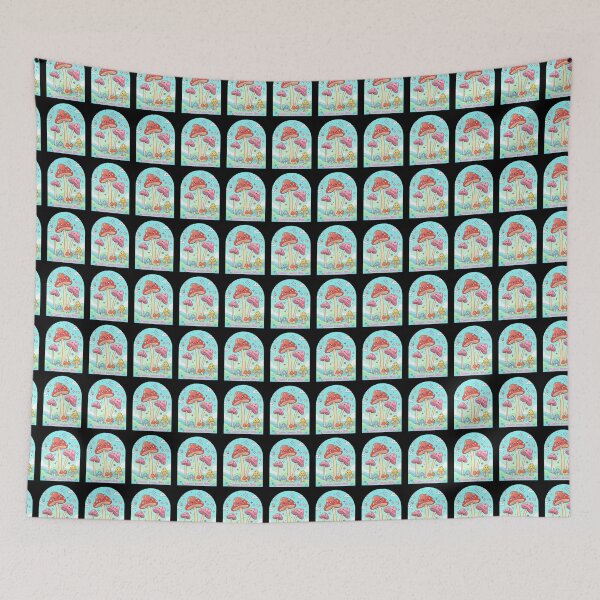 Item preview, Cute Kawaii Mushrooms - Color Your Life Cute Pastel Cottagecore Art designed and sold by JeanChiale.