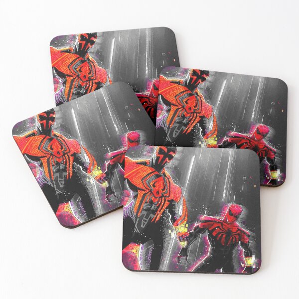 Item preview, Spider-Man 2099 and Miles Morales Neon Spider-Verse Art designed and sold by Manga Mouth Piece .